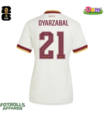 Spanien Mikel Oyarzabal #21 Bortatröja Kvinnor VM 2026 Kortärmad